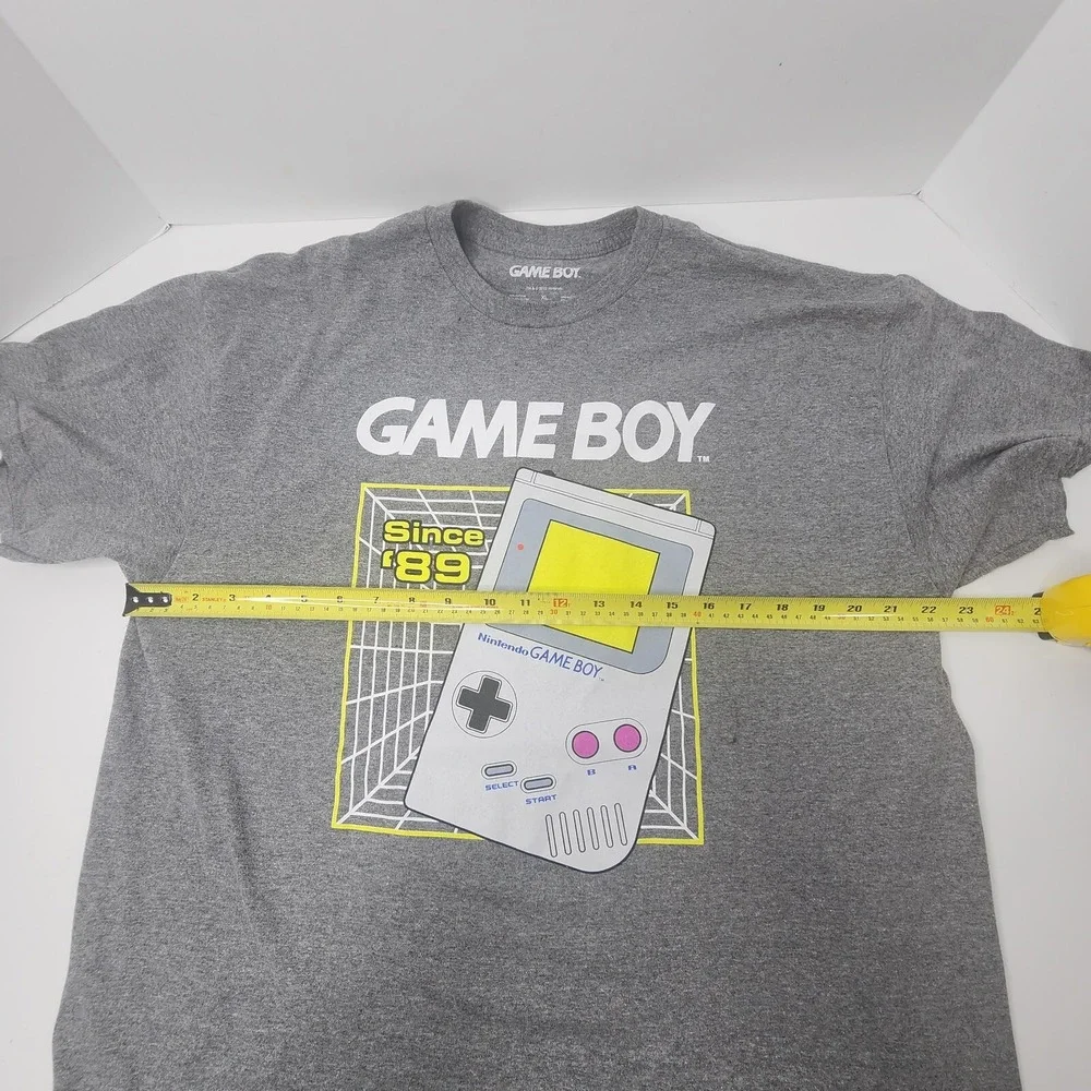 Nintendo Game Boy Retro Hand Held Since '89 Size X-Large XL Gray T-Shirt